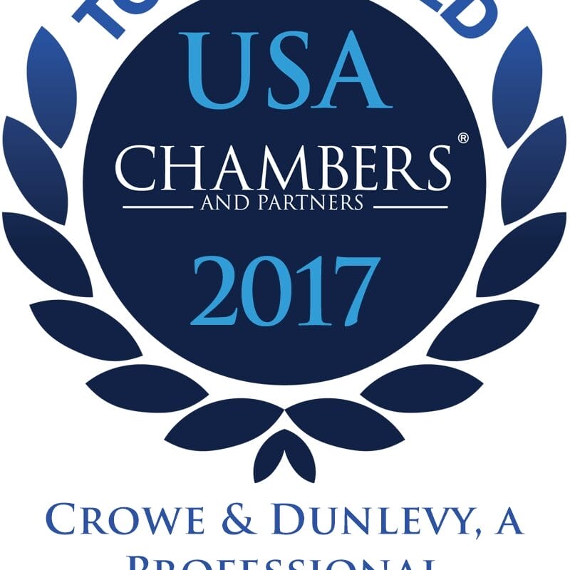 Media item displaying Chambers & Partners Ranks Crowe & Dunlevy Highest in State