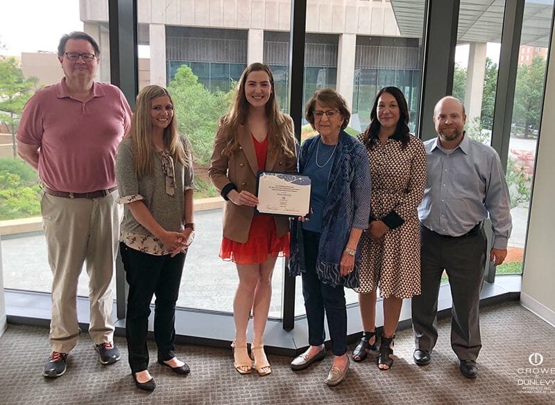 Media item displaying OU Paralegal Student Receives Crowe & Dunlevy Scholarship