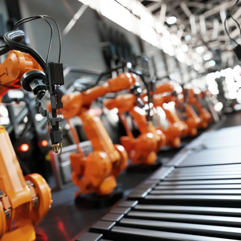 Robotic arms in assembly line photo for Product Liability Service